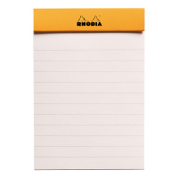 Блокнот RHODIA BASICS "LE R" №11, A7, 90 г, Orange/Оранжевый