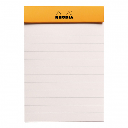 Блокнот RHODIA BASICS "LE R" №11, A7, 90 г, Orange/Оранжевый