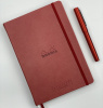 Записная книжка RHODIARAMA GOALBOOK CREATION в твердой обложке, A5, без линовки, 200 г, Nacarat/Коричнево-красный