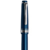 Ручка перьевая SAILOR PRO GEAR SLIM SILVER TRIM, RT 14K, Metallic Blue/Синий