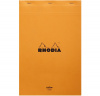 Блокнот RHODIA BASICS YELLOW №19, 21х31,8 см, 80 г, Orange/Оранжевый, Линейка