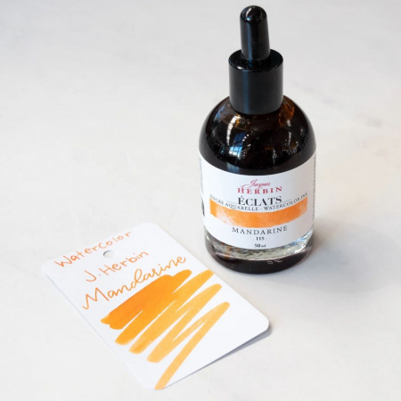 Акварельные чернила HERBIN ECLATS, Mandarine/Оранжевый