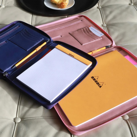 Rhodia папка RHODIARAMA на молнии, А5, Midnight/Темно-синий