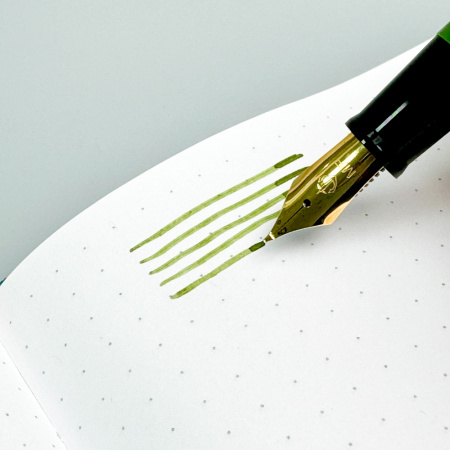 Ручка перьевая SAILOR FUDE DE MANNEN, GT сalligraphy steel nib 55°, Green/Зеленый