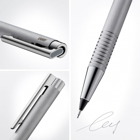 Карандаш автоматический LAMY LOGO, Brushed/Матовая сталь