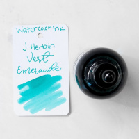 Акварельные чернила HERBIN ECLATS, Vert emeraude/Изумрудно-зеленый