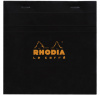 Блокнот RHODIA BASICS 14,8х14,8 см, 80 г, Black/Черный, Клетка
