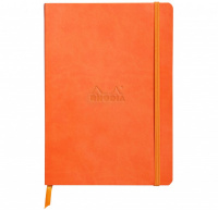 Записная книжка RHODIARAMA в мягкой обложке, A5, точка, 90 г, Tangerine, Оранжевый