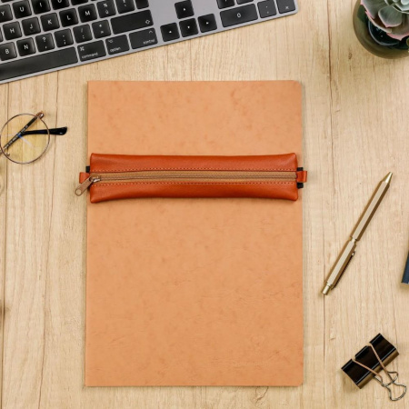 Чехол для ручек CLAIREFONTAINE AGE BAG PLATE, Marron/Коричневый