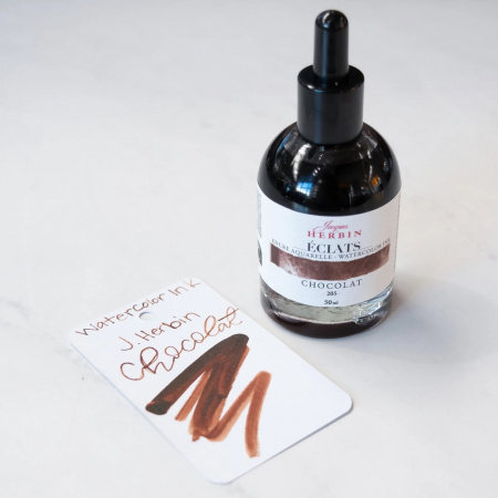 Акварельные чернила HERBIN ECLATS, Chocolat/Шоколадный