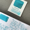 Чернила HERBIN PRESTIGE 1670, Turquoise de Perse/Бирюзовый с золотыми блестками