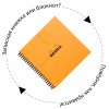 Блокнот RHODIA CLASSIC REVERSE BOOK, 21х21 см, 80 г, Orange/Оранжевый