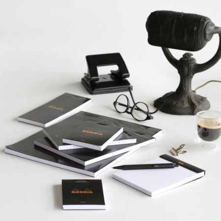Блокнот RHODIA BASICS 14,8х14,8 см, 80 г, Black/Черный