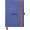 Записная книжка RHODIARAMA GOALBOOK в мягкой обложке, A5, точка, 90 г, Sapphire, Синий