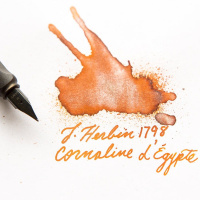 Чернила HERBIN PRESTIGE 1798, Coraline d'Egypte/Оранжевый с серебряными блестками