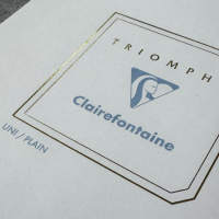 Блокнот для заметок и писем Clairefontaine Triomphe, A5, 90 г, White/Белый