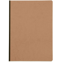 Тетрадь CLAIREFONTAINE AGE BAG, тканевый переплет, A4, 90 г, Tobacco/Светло-коричневый, Клетка