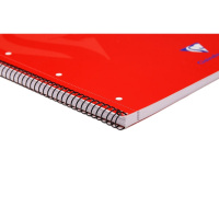Тетрадь CLAIREFONTAINE MIMESYS на спирали, A4+, 90 г, Red/Красный