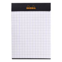 Блокнот RHODIA BASICS №11, A7, 80 г, Black/Черный
