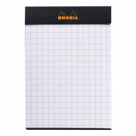 Блокнот RHODIA BASICS №11, A7, 80 г, Black/Черный
