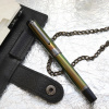 Ручка перьевая SAILOR CYLINT COLORED STAINLESS, Black IP 21K, Scarab/Желто-зеленый