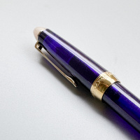 Ручка перьевая SAILOR SHIKIORI TSUKUYONO MINAMO, Gold IP still nib, Yonaga/Сине-фиолетовый