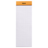 Блокнот RHODIA BASICS №8, 7,4х21 см, 80 г, Orange/Оранжевый