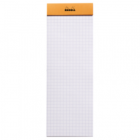 Блокнот RHODIA BASICS №8, 7,4х21 см, 80 г, Orange/Оранжевый