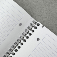 Тетрадь CLAIREFONTAINE STUDIUM на пружине, с разделителями, A4+, 90 г, Green/Зеленый