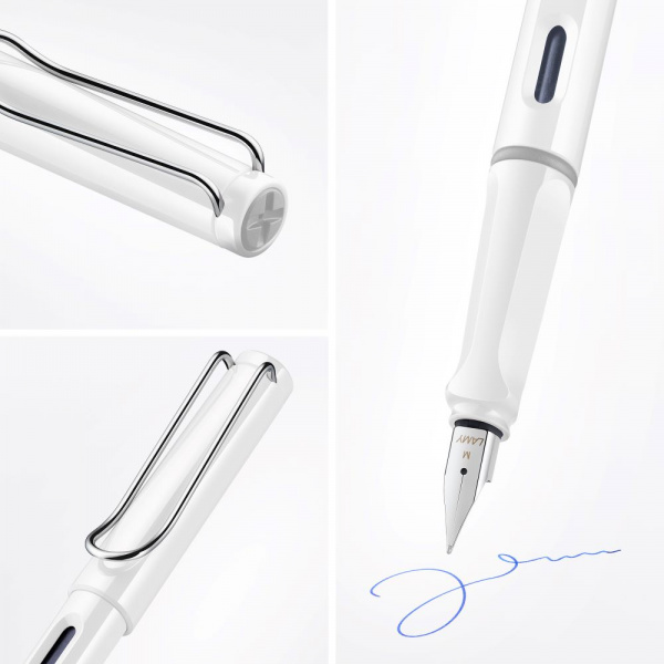 Ручка перьевая LAMY SAFARI, White/Белый