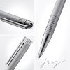 Ручка шариковая LAMY LOGO, Brushed/Матовая сталь