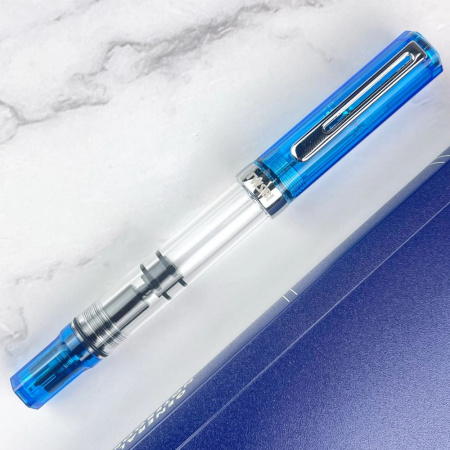 Ручка перьевая TWSBI ECO, Transparent Blue/Прозрачный синий