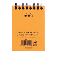 Блокнот RHODIA CLASSIC, A7, 80 г, Orange/Оранжевый