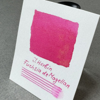 Чернила HERBIN PRESTIGE 1670, Fuchsia de Magellan/Розовый с золотыми блестками