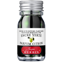 Ароматические чернила HERBIN, Parfum citron/Лимон, желто-зеленый 10 мл