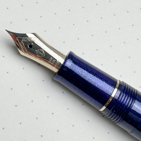 Ручка перьевая SAILOR 1911 LIGHT, Gold IP 14K, Shining blue/Синий