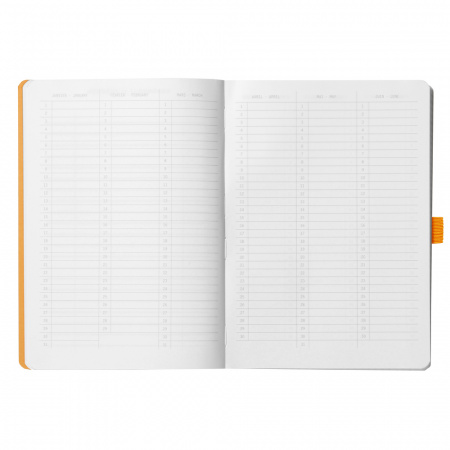 Записная книжка RHODIARAMA GOALBOOK в мягкой обложке, A5, точка, 90 г, Purple/Фиолетовый