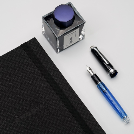 Ручка перьевая SAILOR PRO GEAR SLIM LIMITED EDITION, RT 14K, Iris Nebula/Синий