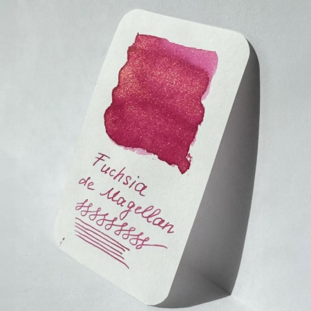 Чернила HERBIN PRESTIGE 1670, Fuchsia de Magellan/Розовый с золотыми блестками