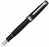 Ручка перьевая SAILOR PRO GEAR SLIM SILVER TRIM, RT 14K, Black/Черный, B
