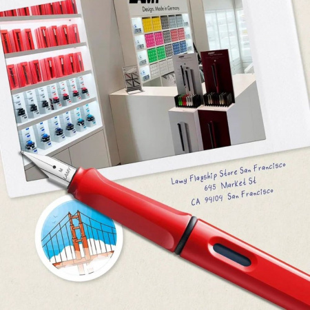 Ручка перьевая LAMY SAFARI, Red/Красный