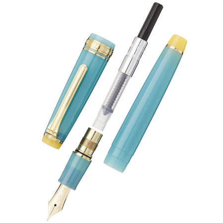 Набор SAILOR: перьевая ручка PRO GEAR SLIM SOLAR TERM SERIES, Yuzuyu, GT 14K, + Чернила SHIKIORI, Zaza