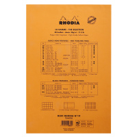 Блокнот RHODIA BASICS YELLOW №19, 21х31,8 см, 80 г, Orange/Оранжевый