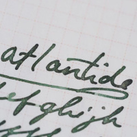 Чернила HERBIN PRESTIGE 350, Vert Atlantide/Зеленый с серебряными и золотыми блестками