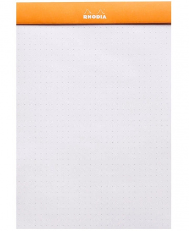 Блокнот RHODIA BASICS №18, A4, 80 г, Orange/Оранжевый