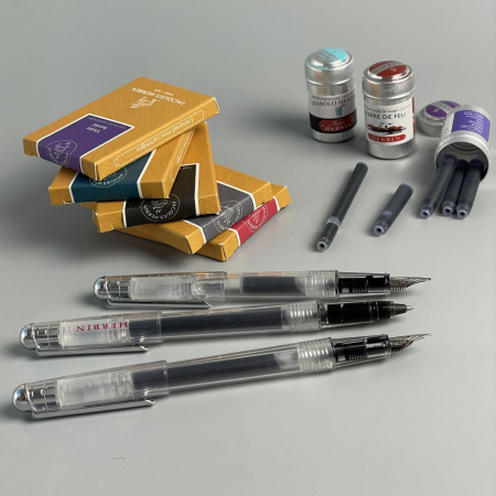 Ручка перьевая HERBIN с конвертером, Clear/Прозрачный