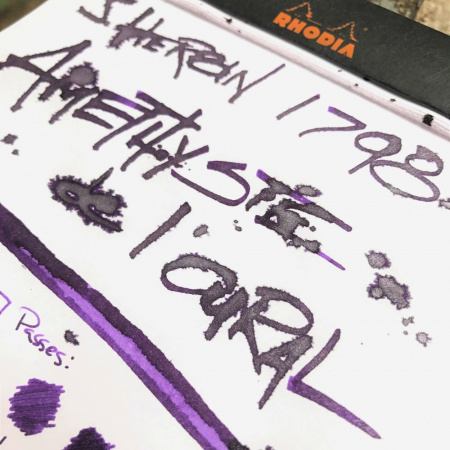 Чернила HERBIN PRESTIGE 1798, Amethyste de l'Oural/Фиолетовый с серебряными блестками