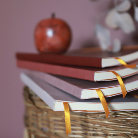 Записная книжка RHODIARAMA в мягкой обложке, A5, 90 г, Nacarat/Коричнево-красный
