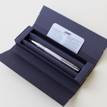 Карандаш автоматический LAMY LOGO, Brushed/Матовая сталь
