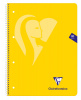 Тетрадь CLAIREFONTAINE MIMESYS на спирали, A4+, 90 г, Yellow/Желтый